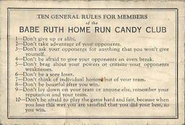 1928 Home Run Candy Club